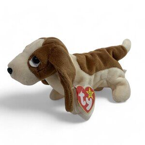 TY Beanie Babies Tracker The Bloodhound 8" Plush Toy Collectible Brown 1998 NWT